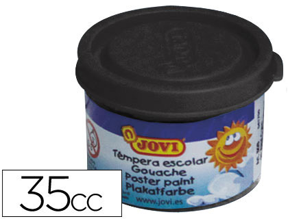 Bote 35 ml. témpera escolar Jovi negra